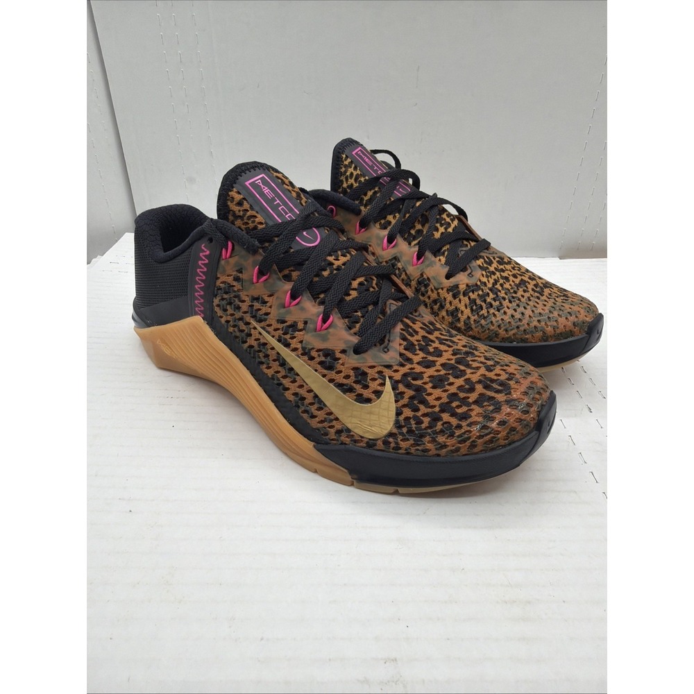 Nike Metcon 6 Women Size 7 AT3160-096 Leopard Cheetah Print Training Shoes - Picture 8 of 16